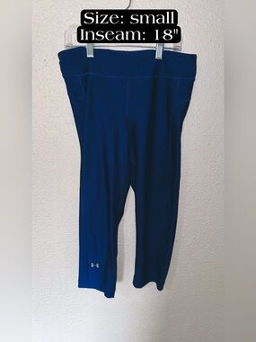 Under Armour Royal Blue Performance Cropped Leggings